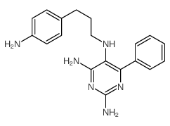 N5-[3-(4-aminophenyl)propyl]-6-phenyl-pyrimidine-2,4,5-triamine结构式