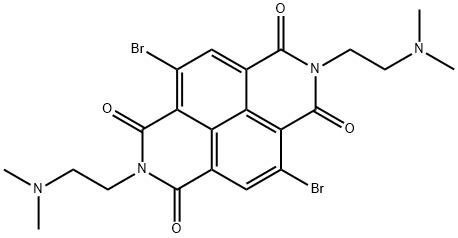 N,N'-di-(N,N-dimethylethyl)-2,6-dibromonaphthalene-1,4,5,8-tetracarboxylic acid bisimide Structure