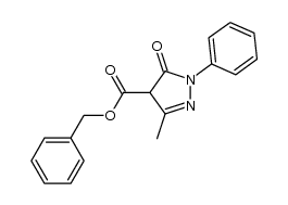 benzyl 5-methyl-3-oxo-2-phenyl-2,3-dihydro-1H-pyrazole-4-carboxylate结构式