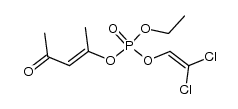 ethyl 1-methyl-3-oxo-1-butenyl 2,2-dichlorovinyl phosphate Structure