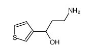 3-amino-1-thiophen-3-yl-propan-1-ol结构式