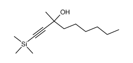 1-(trimethylsilyl)-3-methyl-1-nonyn-3-ol结构式