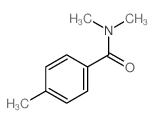 N,N-二甲基-4-甲基苯甲酰胺结构式