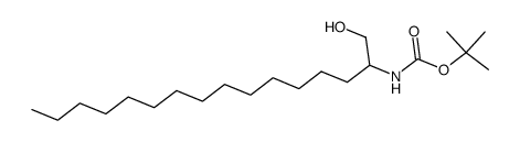 2-[(tert-butoxycarbonyl)amino]hexadecanol Structure