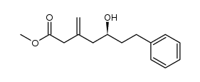 methyl 3-[(2S)-2-hydroxy-4-phenylbutyl]but-3-enoate结构式