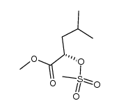 (S)-2-methanesulfonyloxy-4-methylpentanoic acid methyl ester结构式