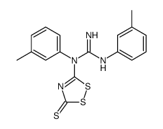 1,2-bis(3-methylphenyl)-1-(5-sulfanylidene-1,2,4-dithiazol-3-yl)guanidine结构式
