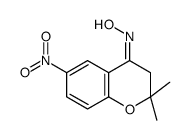 N-(2,2-dimethyl-6-nitro-3H-chromen-4-ylidene)hydroxylamine结构式