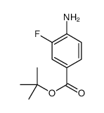4-氨基-3-氟苯甲酸叔丁酯结构式