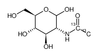 2-[1,2-13c2]acetamido-2-deoxy-d-glucose Structure