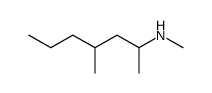 Methyl-(1,3-dimethyl-hexyl)-amin结构式