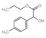 Benzeneacetic acid, a-hydroxy-4-methyl-, propyl ester结构式