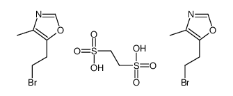 5-(2-bromoethyl)-4-methyl-1,3-oxazole,ethane-1,2-disulfonic acid Structure
