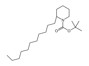 tert-butyl (2R)-2-undecylpiperidine-1-carboxylate结构式
