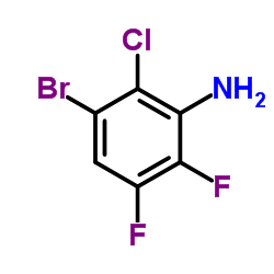 3-Bromo-2-chloro-5,6-difluoroaniline Structure
