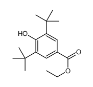 3,5-二叔丁基-4-羟基苯甲酸乙酯结构式