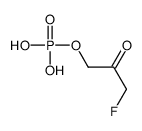 (3-fluoro-2-oxopropyl) dihydrogen phosphate Structure