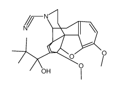6,-Ethenomorphinan-17-carbonitrile, 4,5-epoxy-18,19-dihydro-7-(1-hydroxy-1,2,2-trimethylpropyl)-3,6-dimethoxy-, [5alpha,7alpha(S)]- Structure