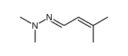 3-Methyl-2-butenal dimethyl hydrazone结构式