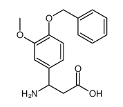 3-氨基-3-(4-苄氧基-3-甲氧基苯基)-丙酸结构式
