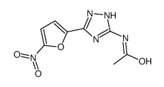 N-[5-(5-Nitro-2-furanyl)-1H-1,2,4-triazol-3-yl]acetamide结构式