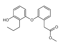methyl 2-[2-(3-hydroxy-2-propylphenoxy)phenyl]acetate结构式