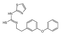1-[2-(3-phenoxyphenyl)ethyl]-3-(1,3-thiazol-2-yl)thiourea结构式