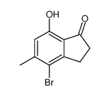 4-bromo-7-hydroxy-5-methylindan-1-one Structure
