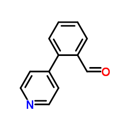 2-(吡啶-4-基)苯甲醛结构式