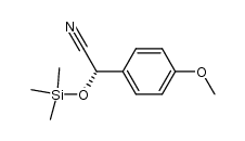 (S)-2-(4-methoxyphenyl)-2-(trimethylsilyloxy)acetonitrile Structure