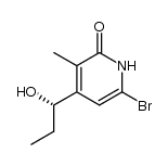 (S)-6-bromo-4-(1-hydroxypropyl)-3-methylpyridin-2(1H)-one Structure