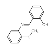 Phenol,2-[[[2-(methylthio)phenyl]imino]methyl]-结构式