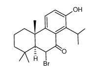 9(1H)-Phenanthrenone, 10-bromo-2,3,4,4a,10,10a-hexahydro-7-hydroxy-1,1,4a-trimethyl-8-(1-methylethyl)-, (4aS,10R,10aS)- Structure