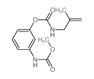 Carbanilic acid,m-hydroxy-, methyl ester, (2-methylallyl)carbamate (ester) (8CI) Structure