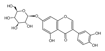 3-(3,4-dihydroxyphenyl)-5-hydroxy-7-[(2S,3R,5R,6R)-3,4,5-trihydroxy-6- (hydroxymethyl)oxan-2-yl]oxy-chromen-4-one Structure