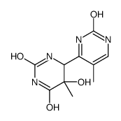 5-hydroxy-6-(4-(5'-methylpyrimidine-2'-one)dihydrothymine) structure