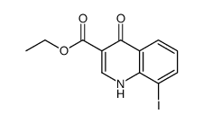 ethyl 8-iodo-4-oxo-1H-quinoline-3-carboxylate结构式