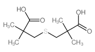3-(2-carboxy-2-methyl-propyl)sulfanyl-2,2-dimethyl-propanoic acid结构式