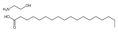 stearic acid, compound with 2-aminoethanol (1:1) Structure