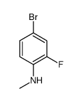 4-溴-2-氟-N-甲基苯胺结构式