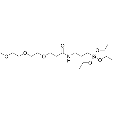 m-PEG3-amido-C3-triethoxysilane Structure