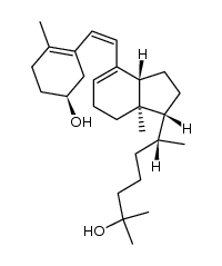 25-hydroxy previtamin D3结构式
