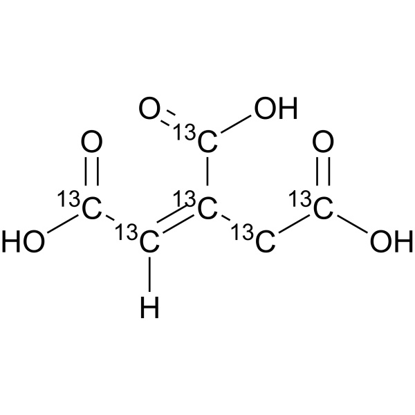 (Z)-乌头酸-13C6结构式