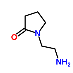 1-(2-氨基-乙基)-吡咯烷-2-酮结构式