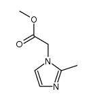 (2-methyl-imidazol-1-yl)-acetic acid methyl ester Structure