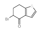 5-溴-6,7-二氢苯并[b]噻吩-4(5h)-酮结构式