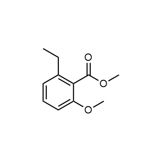 2-乙基-6-甲氧基苯甲酸甲酯结构式