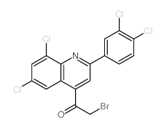 Ethanone,2-bromo-1-[6,8-dichloro-2-(3,4-dichlorophenyl)-4-quinolinyl]- picture