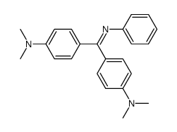 N-(bis(4-(dimethylamino)phenyl)methylene)aniline结构式