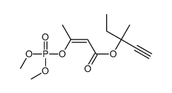3-methylpent-1-yn-3-yl (Z)-3-dimethoxyphosphoryloxybut-2-enoate结构式
